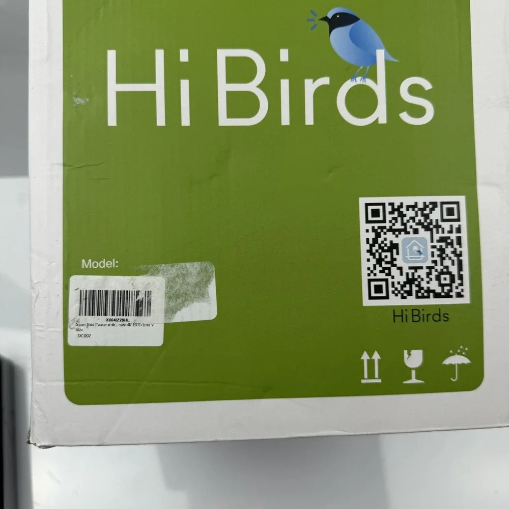 Hi Birds WiFi Smart Bird Feeder Camera Solar 4K UHD AI Outdoor New Boxed